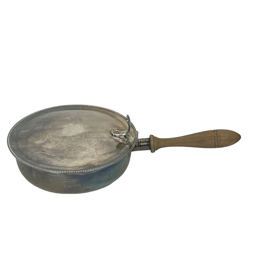 Vintage Mid-Century Silver-Plated Crumb Catcher Silent Butler